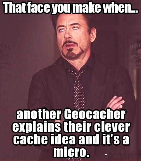 Geocaching Meme Micro cache