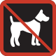 Honden niet toegelaten - Geocaching attribuut