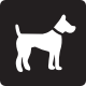 Honden toegelaten - Geocaching attribuut