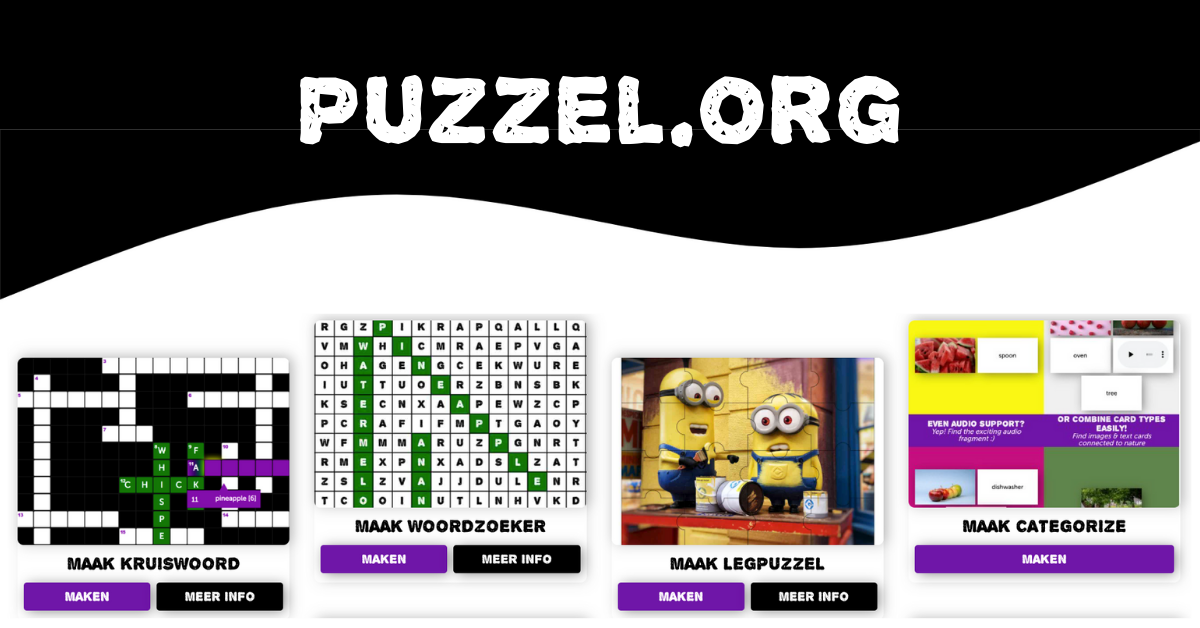 Hallo piek Alternatief voorstel Puzzel.org - online puzzels maken - Geocachen.nl